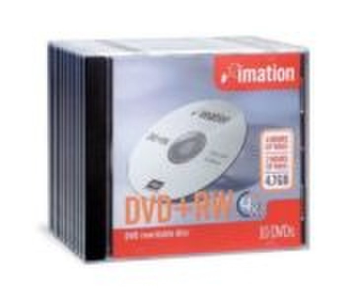 Imation DVD+RW 4x 10pk Jewel Case 4.7ГБ DVD+RW 10шт