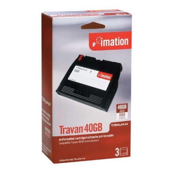 Imation Travan 40GB 3 Tape Cartridges/pk