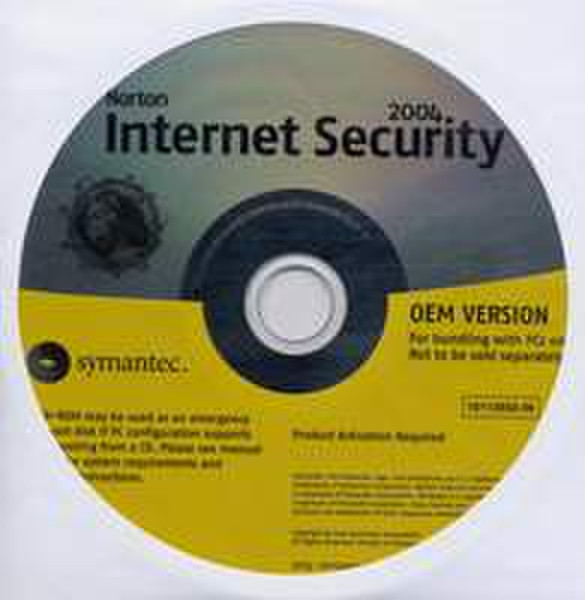 Symantec K 6xNrt Intnet Sec 2004 v7 NL CD W32 1Benutzer Voll