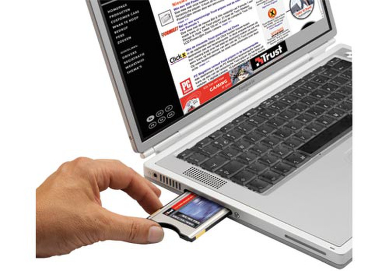 Trust 10-in-1 Card Reader PC-Card CR-2200p PCMCIA устройство для чтения карт флэш-памяти