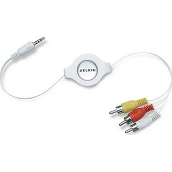 Belkin 5ft 3 x RCA - 3.5mm 1.5m 3 x RCA 3.5mm Schwarz Videokabel-Adapter