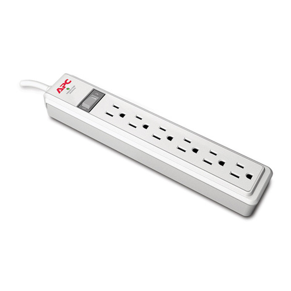 APC P62 6AC outlet(s) 120V 0.6m White surge protector