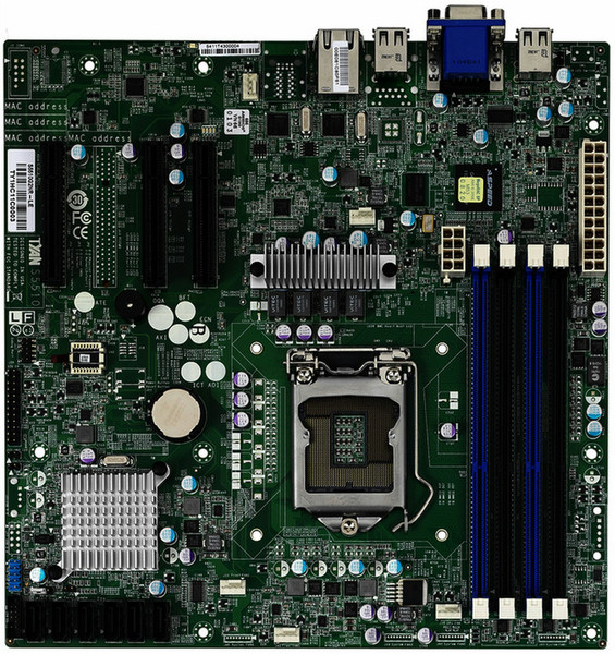 Tyan S5510-LE (S5510G2NR-LE) Intel C202 Socket H2 (LGA 1155) Микро ATX материнская плата