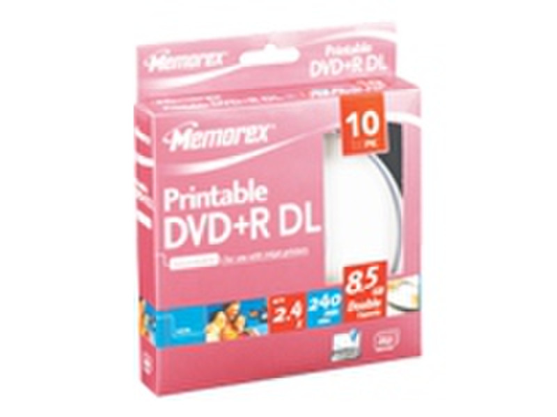 Imation DVD+R x10 DL 8.5GB 2.4x 8.5GB DVD+R 10Stück(e)