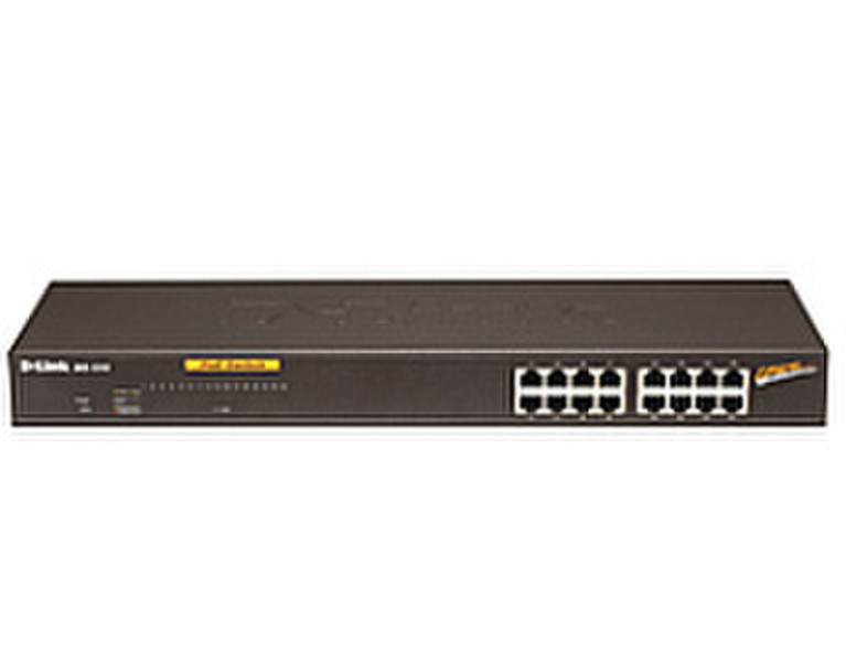 D-Link DES-1316 gemanaged Energie Über Ethernet (PoE) Unterstützung Schwarz Netzwerk-Switch