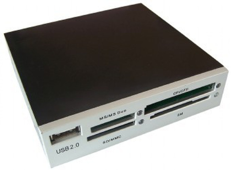 Gembird FDI2-ALLIN1-S Внутренний USB 2.0 Cеребряный устройство для чтения карт флэш-памяти