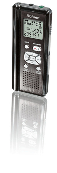 Profoon DVR-512 Флэш-карта Черный диктофон