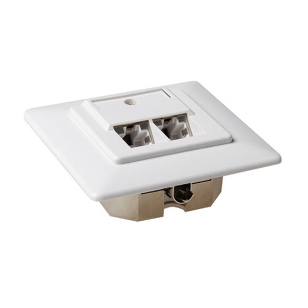 Intronics In-Wall Box shielded 2 ports German Style outlet box