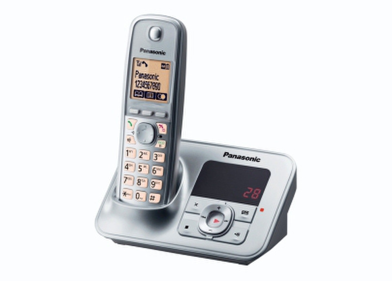 Panasonic KX-TG6621 DECT Идентификация абонента (Caller ID) Cеребряный