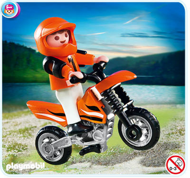 Playmobil Motocross Boy Разноцветный