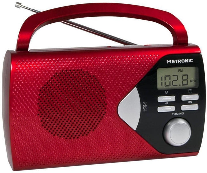 Metronic 477201 Tragbar Digital Rot Radio