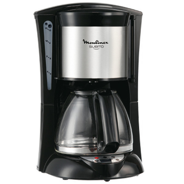 Moulinex FG1105 Drip coffee maker 1.25L 15cups Black,Stainless steel coffee maker