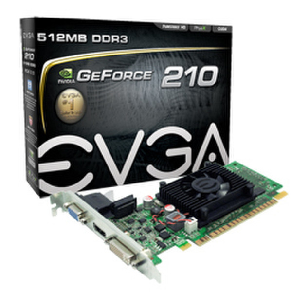 EVGA GeForce 210 GeForce 210 GDDR3 видеокарта