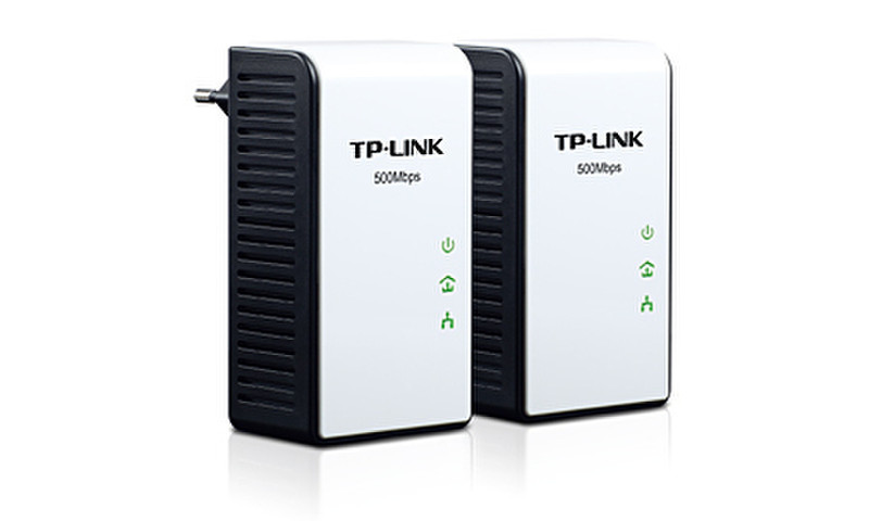 TP-LINK TL-PA511KIT 500Mbit/s Eingebauter Ethernet-Anschluss Schwarz, Weiß 2Stück(e) PowerLine Netzwerkadapter