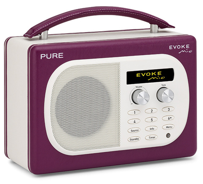 Pure Evoke Mio Tragbar Digital Schwarz, Violett Radio