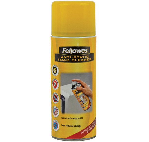 Fellowes 400ml Foam Cleaner Экраны/пластмассы Equipment cleansing air pressure cleaner