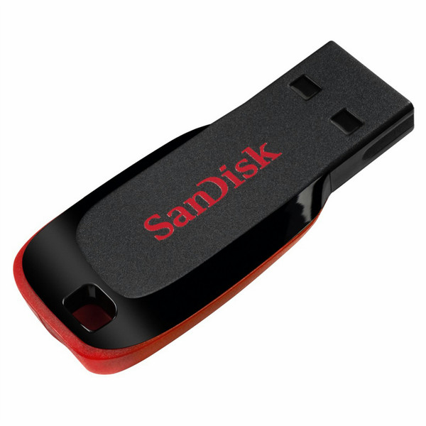 Sandisk Cruzer Blade 32GB USB 2.0 Typ A Schwarz, Rot USB-Stick