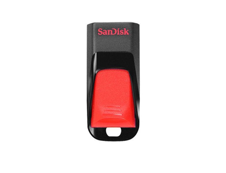 Sandisk Cruzer Edge, 32GB 32ГБ USB 2.0 Type-A Черный, Красный USB флеш накопитель
