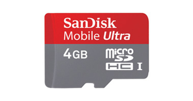 Sandisk Mobile Ultra 4GB MicroSDHC Class 6 memory card