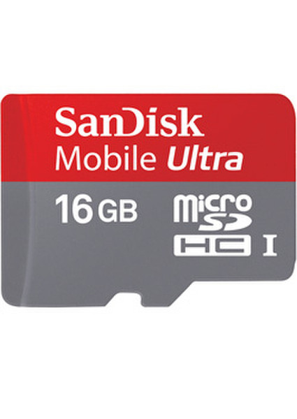 Sandisk Mobile Ultra 16ГБ MicroSDHC Class 6 карта памяти
