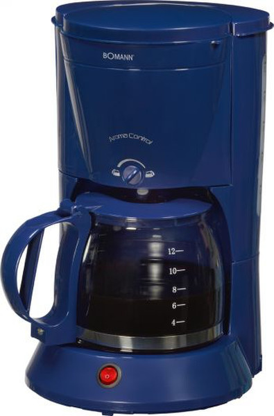 Bomann KA 153 CB Drip coffee maker 12cups Blue