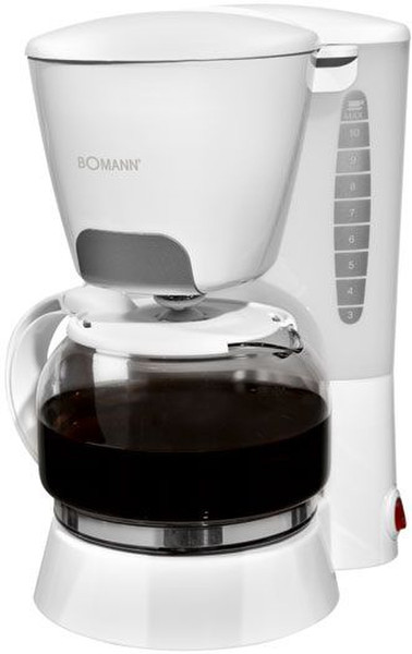Bomann KA 167 CB Drip coffee maker 1.25L 10cups White