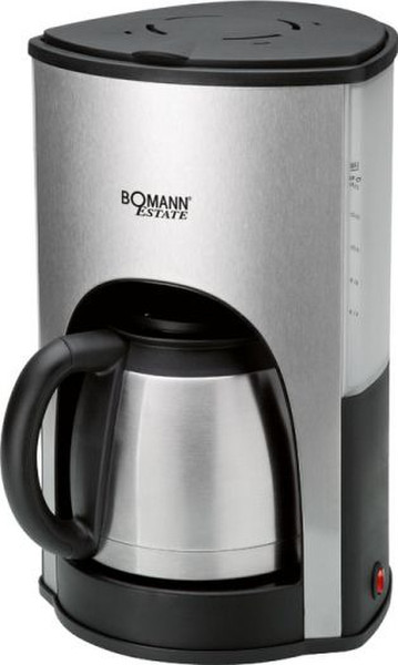 Bomann KA 1359 CB Drip coffee maker 1.5L 14cups Black,Stainless steel