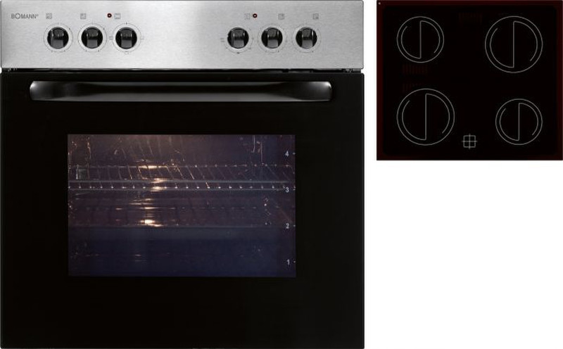 Bomann EHBC 545 IX Ceramic Electric oven cooking appliances set