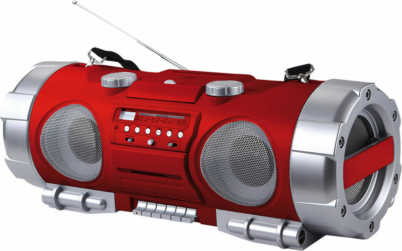 Roadstar RCR-4950US/RD 7.2Вт Красный, Cеребряный CD радио