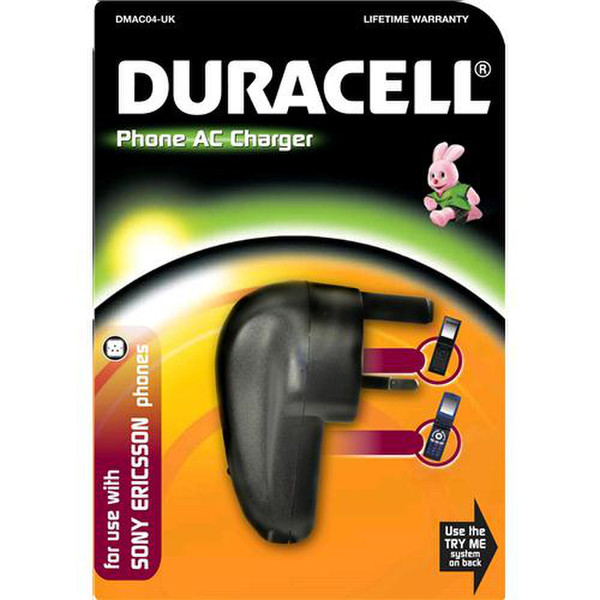 Duracell DMAC04-UK Outdoor Black mobile device charger