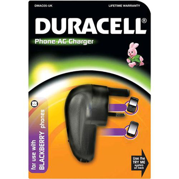 Duracell DMAC05-UK Outdoor Black mobile device charger