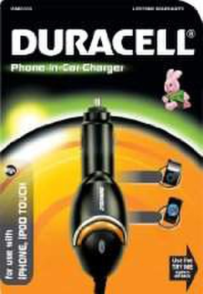 Duracell DC Phone Charger (iPhone) Auto Black