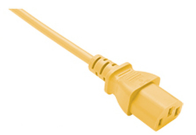 Oncore PWRC13C1401FYLW 0.3m C13 coupler C14 coupler Yellow power cable