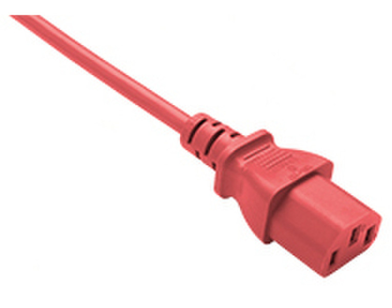 Oncore PWRC13C1402FRED 0.6m C13 coupler C14 coupler Red power cable