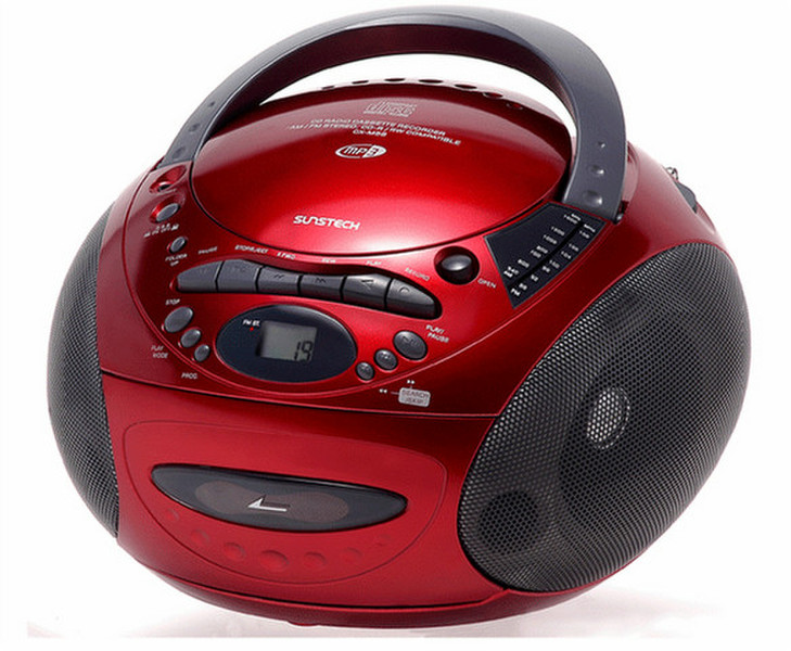 Sunstech CXM58 3Вт Красный CD радио