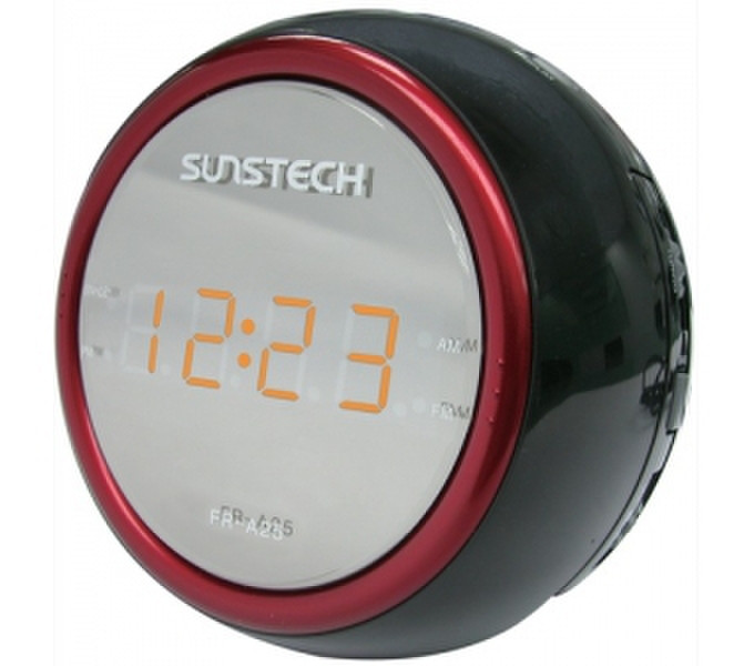 Sunstech FRA25 Часы Аналоговый Черный, Серый, Красный радиоприемник