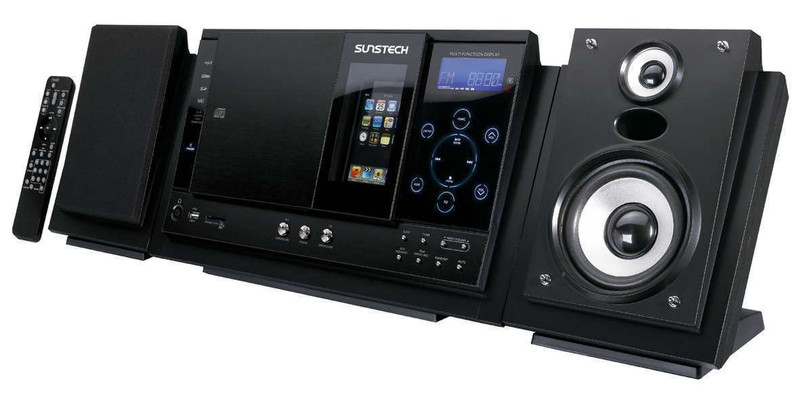 Sunstech LCXUM500 Mini-Set 20W Schwarz Home-Stereoanlage