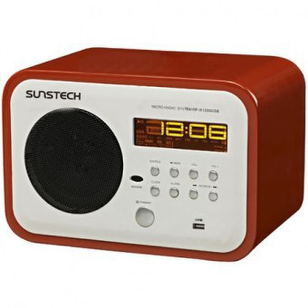 Sunstech RPR1200USB Персональный Цифровой Красный радиоприемник
