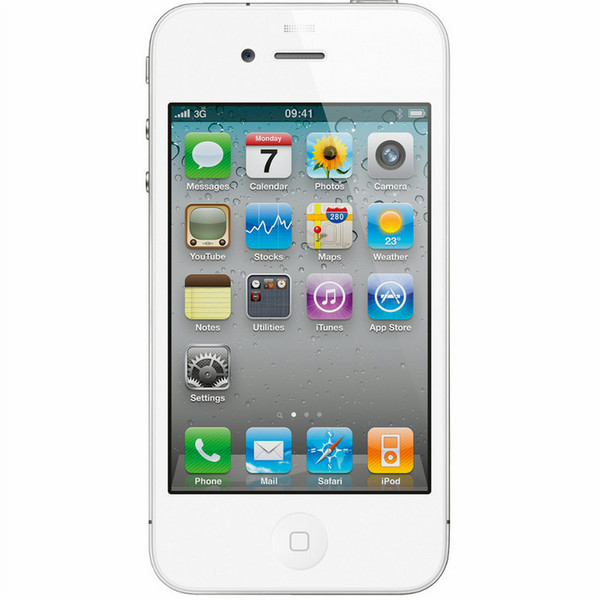 Apple iPhone 4 16ГБ Cеребряный, Белый