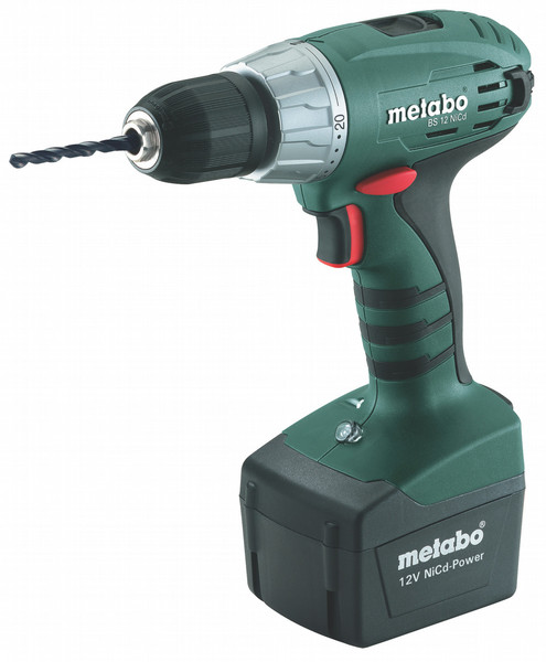 Metabo 6.02172.51 Дрель с рукояткой пистолетного типа Никель-кадмиевый (NiCd) 1.7А·ч 1700г Черный, Зеленый аккумуляторная комби-дрель