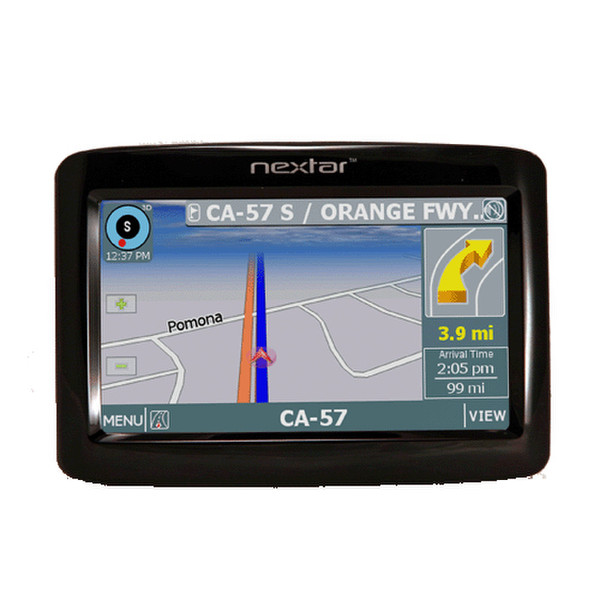 Nextar Q4-04 Tragbar / Fixiert 4.3Zoll LCD Touchscreen Schwarz Navigationssystem