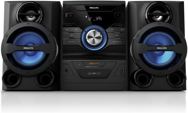 Philips FWM210X/77 Mini set 120Вт Черный, Синий домашний музыкальный центр