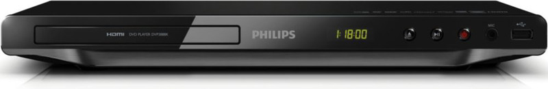 Philips DVP3888KX/94 Проигрыватель Черный DVD-плеер