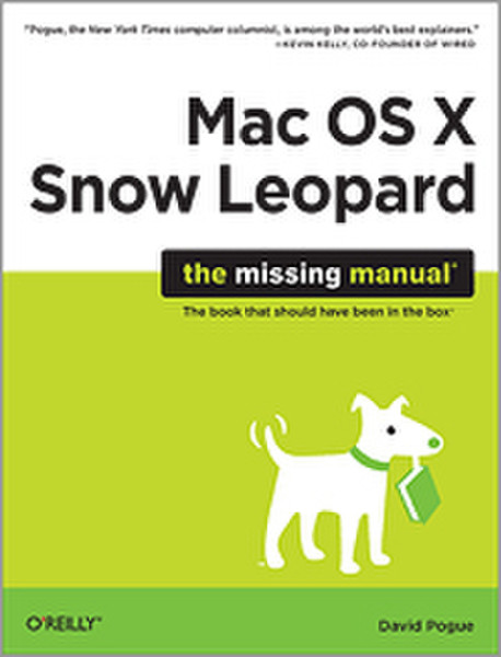 O'Reilly Mac OS X Snow Leopard: The Missing Manual 904pages software manual