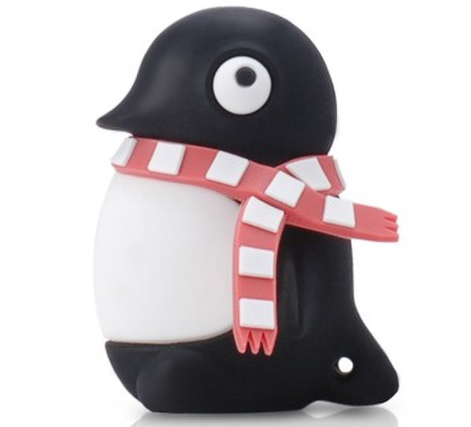 Fruitshop International 4GB Penguin Driver 4GB USB 2.0 Type-A Black,Red USB flash drive