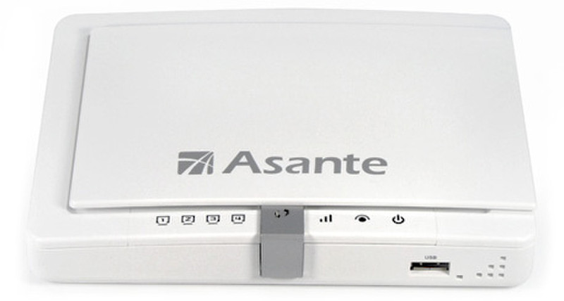 Asante AWRT-550N Schnelles Ethernet Schwarz, Weiß
