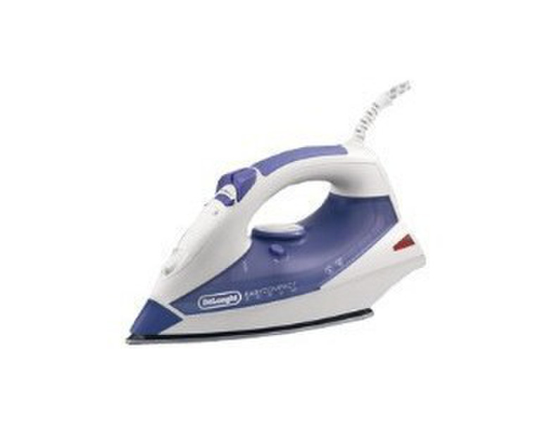 DeLonghi Easycompact FXK20 Dry & Steam iron Stainless Steel soleplate 2000W Violet,White