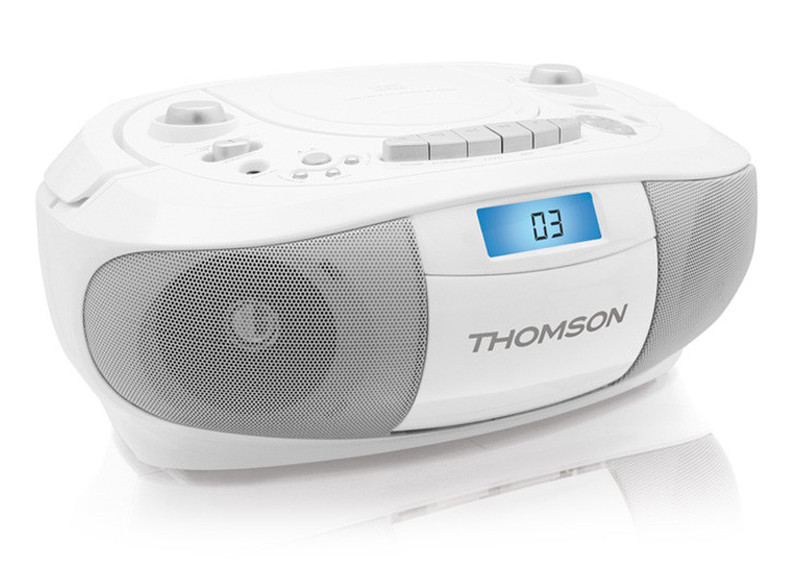 Thomson Boombox RK300CD Аналоговый 4Вт Белый CD радио