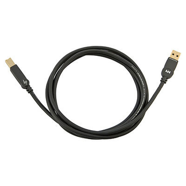 HP Monster High Speed USB Cable 2.13м USB A USB B Черный кабель USB