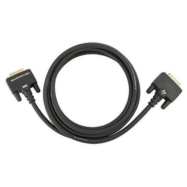 HP Monster DVI-D Monitor Cable 2.44м DVI-D DVI-D Черный DVI кабель